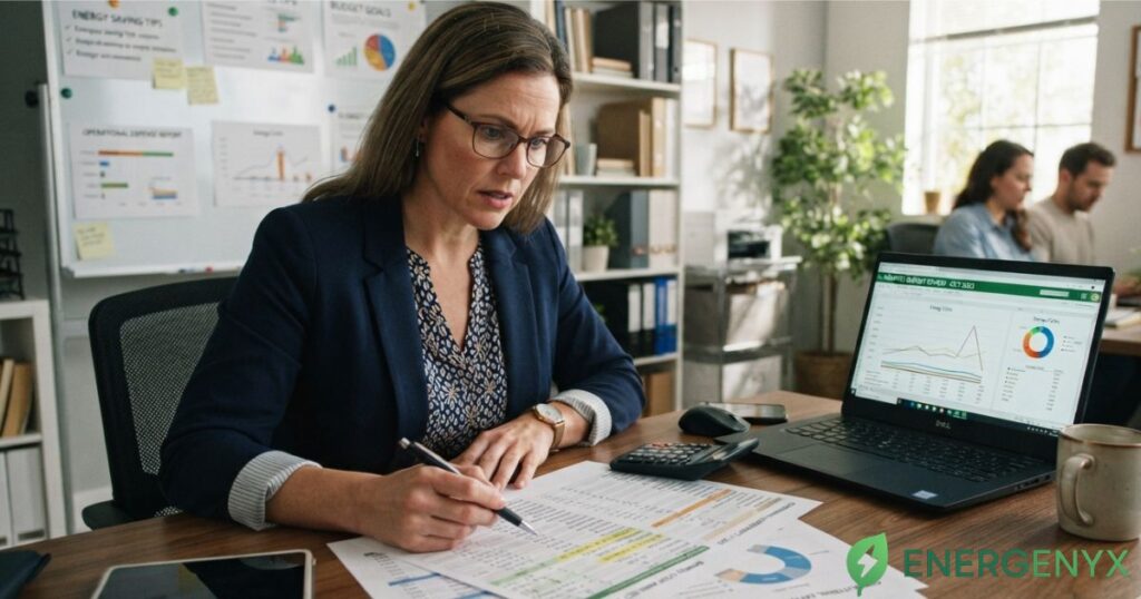 Business owner planning predictable energy costs