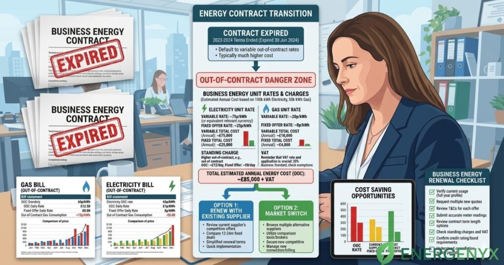 Business Electricity and Gas Charges