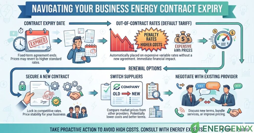 Business energy contract expiry process