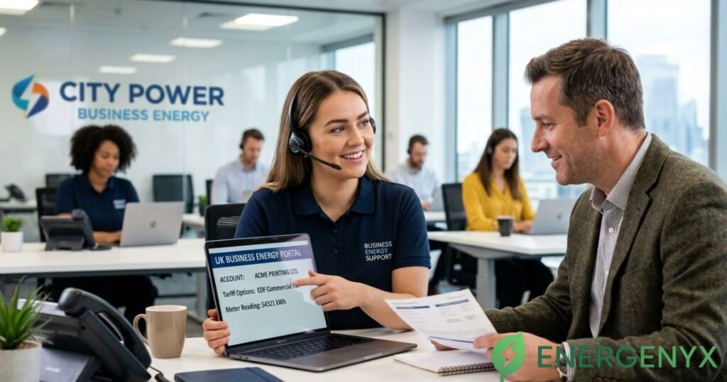 Commercial energy customer support representative.