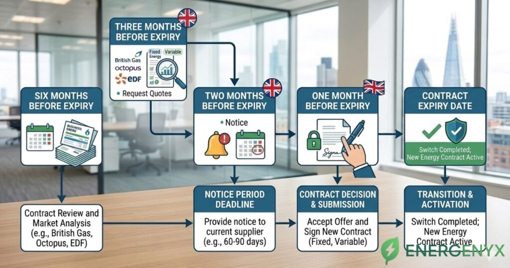 Business energy renewal timeline