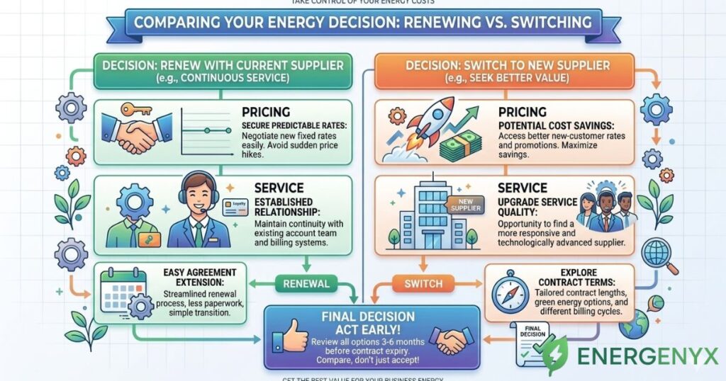 Renew or switch business energy supplier