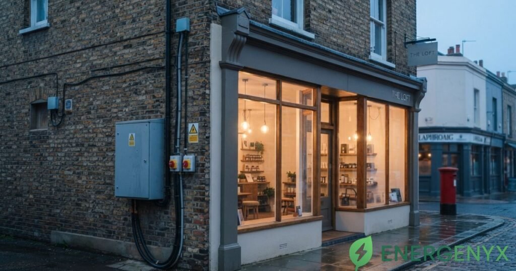 Business electricity bill and commercial energy meter