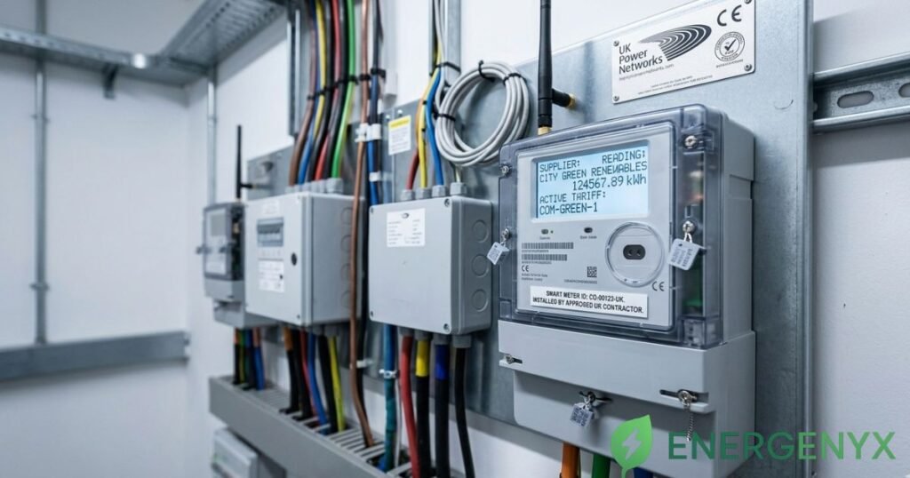 Commercial electricity smart meter.