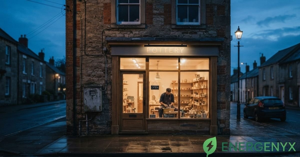 Commercial property with business electricity contract nearing expiry