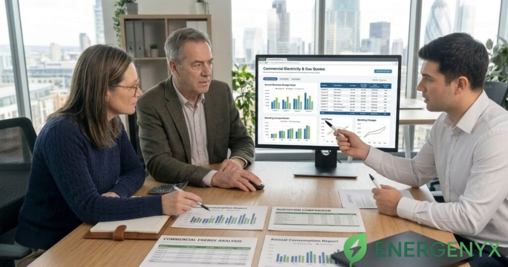 Requesting small business energy quotes.