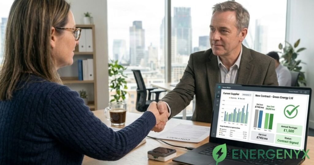 Switching a small business energy supplier.