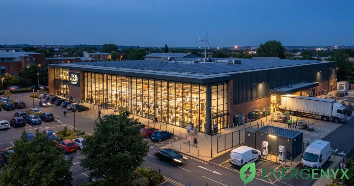 Business reducing electricity costs through energy efficiency