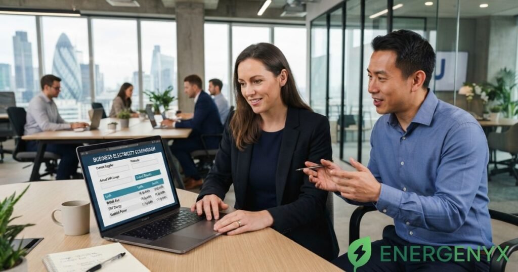 Requesting business electricity quotes online.