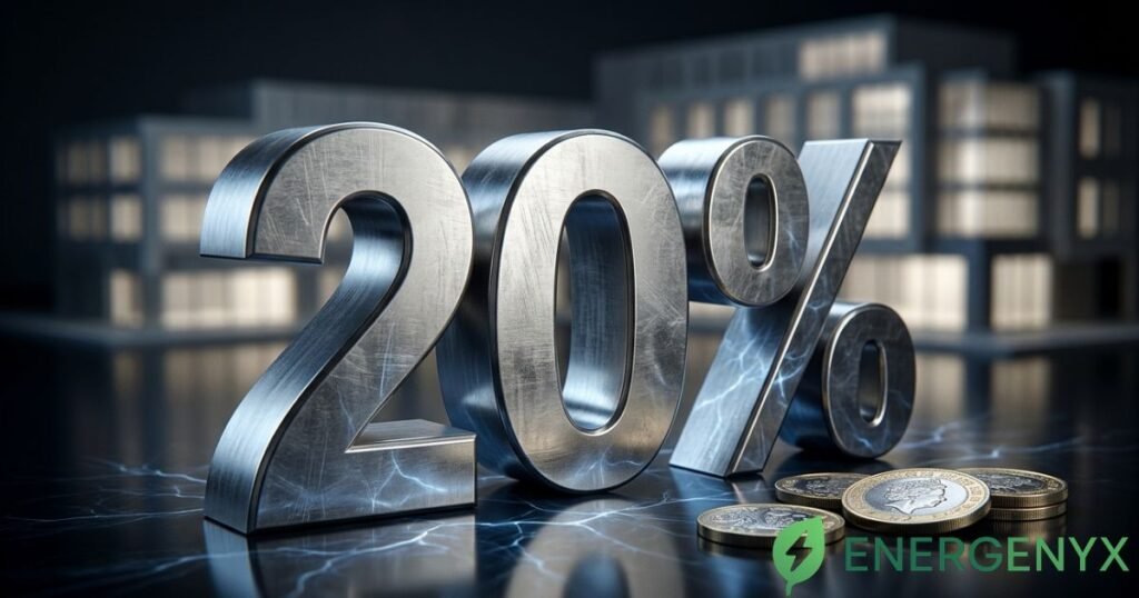 20% VAT rate on business electricity