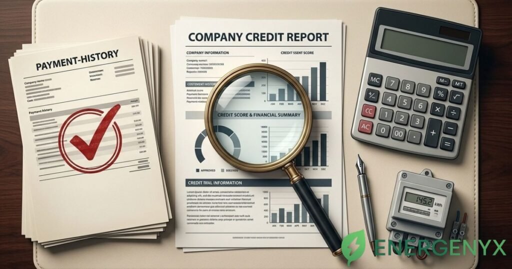 Credit assessment for a business electricity contract