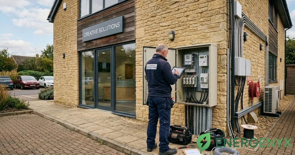 Business electricity supplier switch at commercial premises